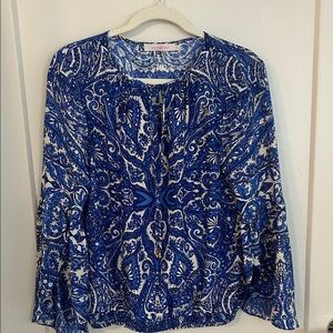 Alice & Trixie Royal Blue Paisley Blouse
